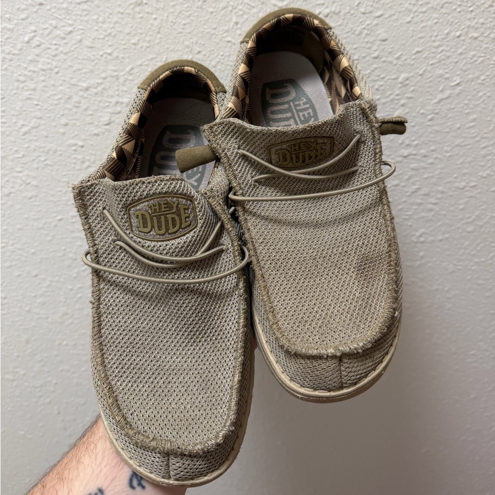 Hey Dude Men’s Slip-On Loafers in Light Beige